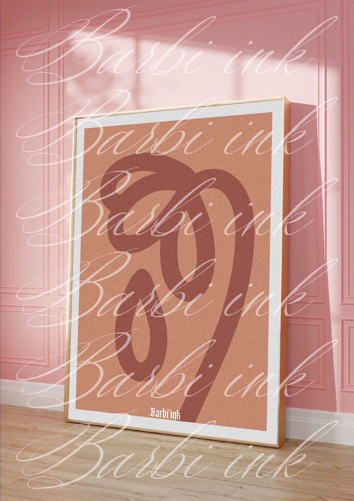 Affiche « fleur marron »