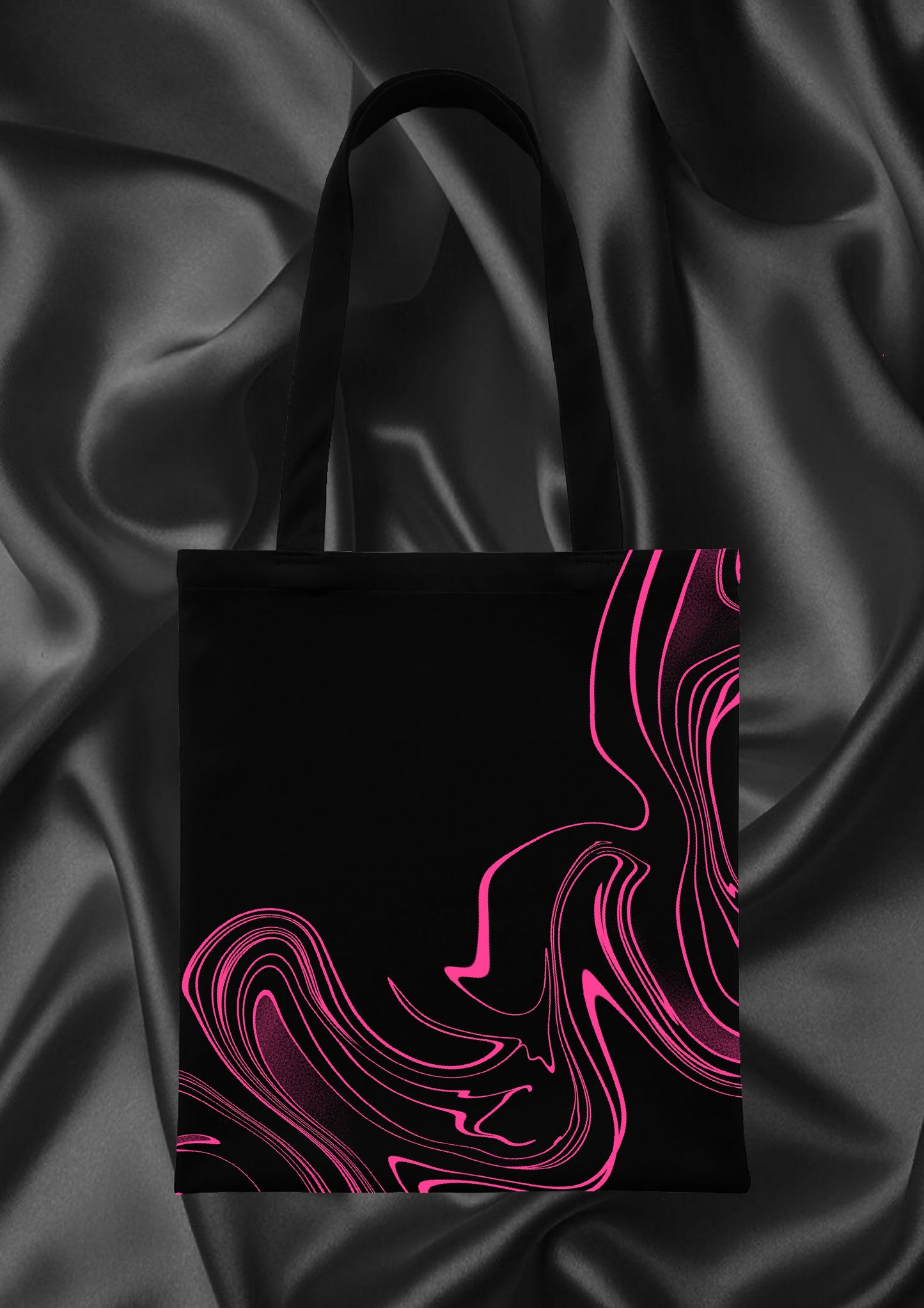 Tote bag « abstrait » rose