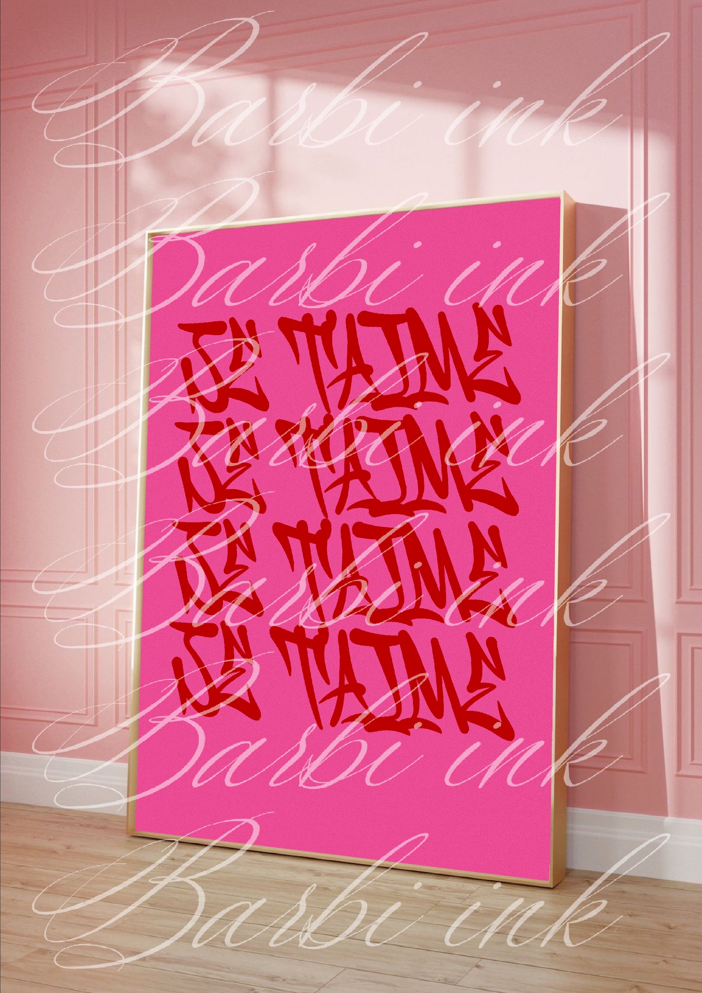 Affiche « Je t’aime »