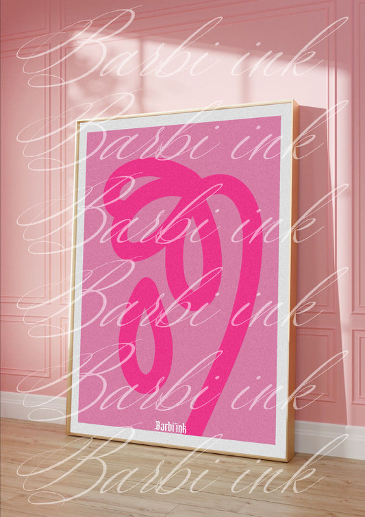 Affiche « fleur rose »