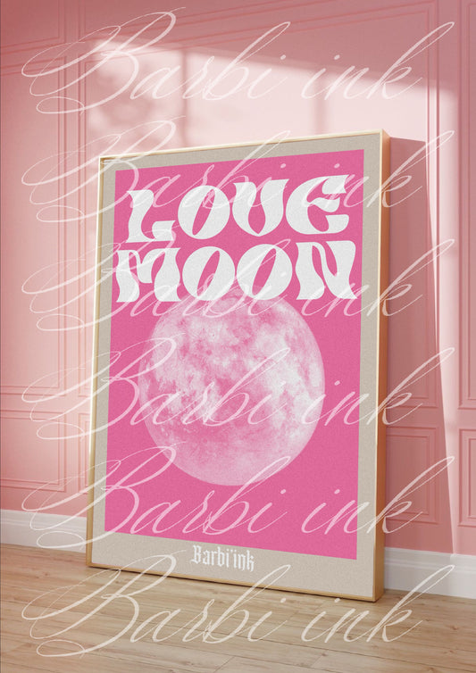 Affiche « love moon »
