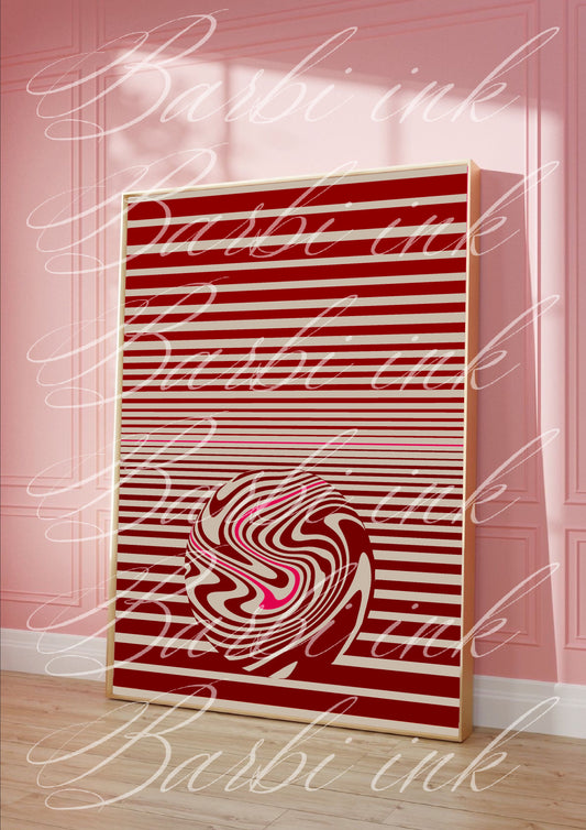 Affiche « sphère abstrait  »