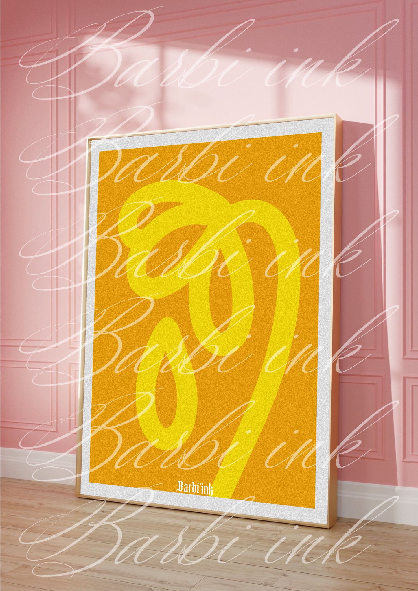 Affiche « fleur jaune »