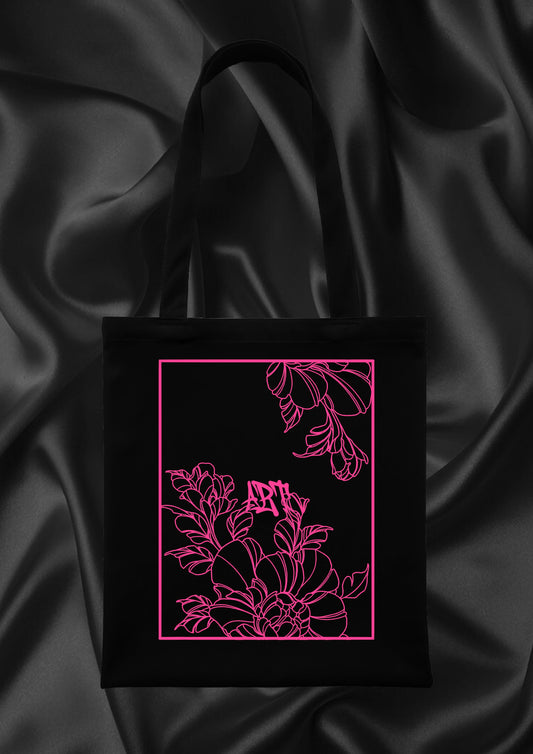 Tote bag « art » rose