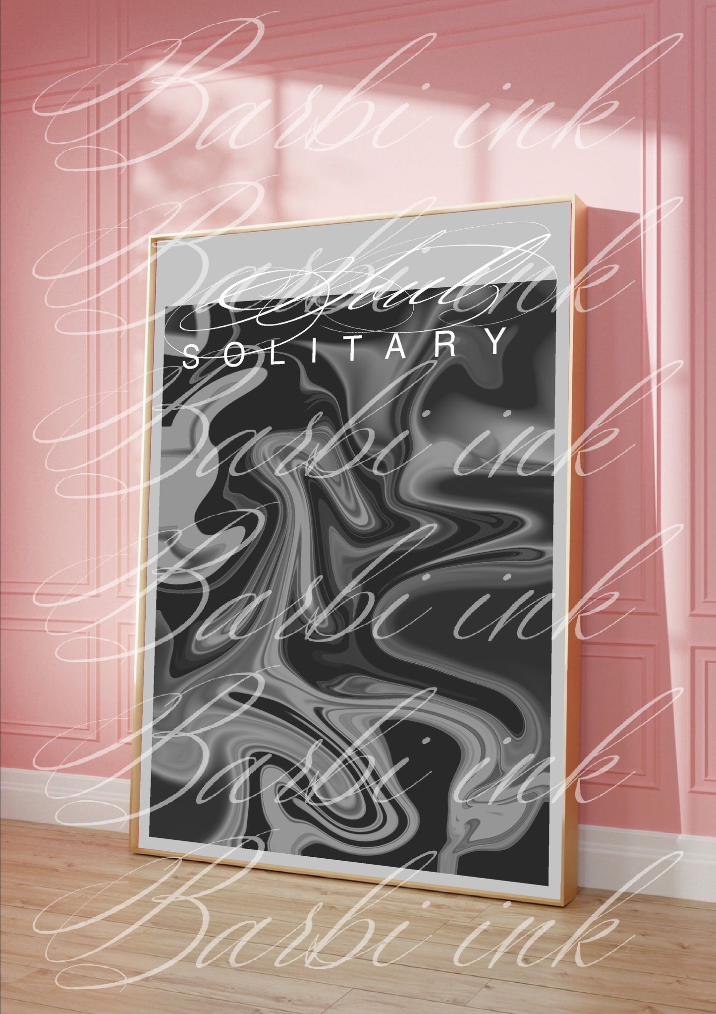 Affiche « solitary soul  » grey