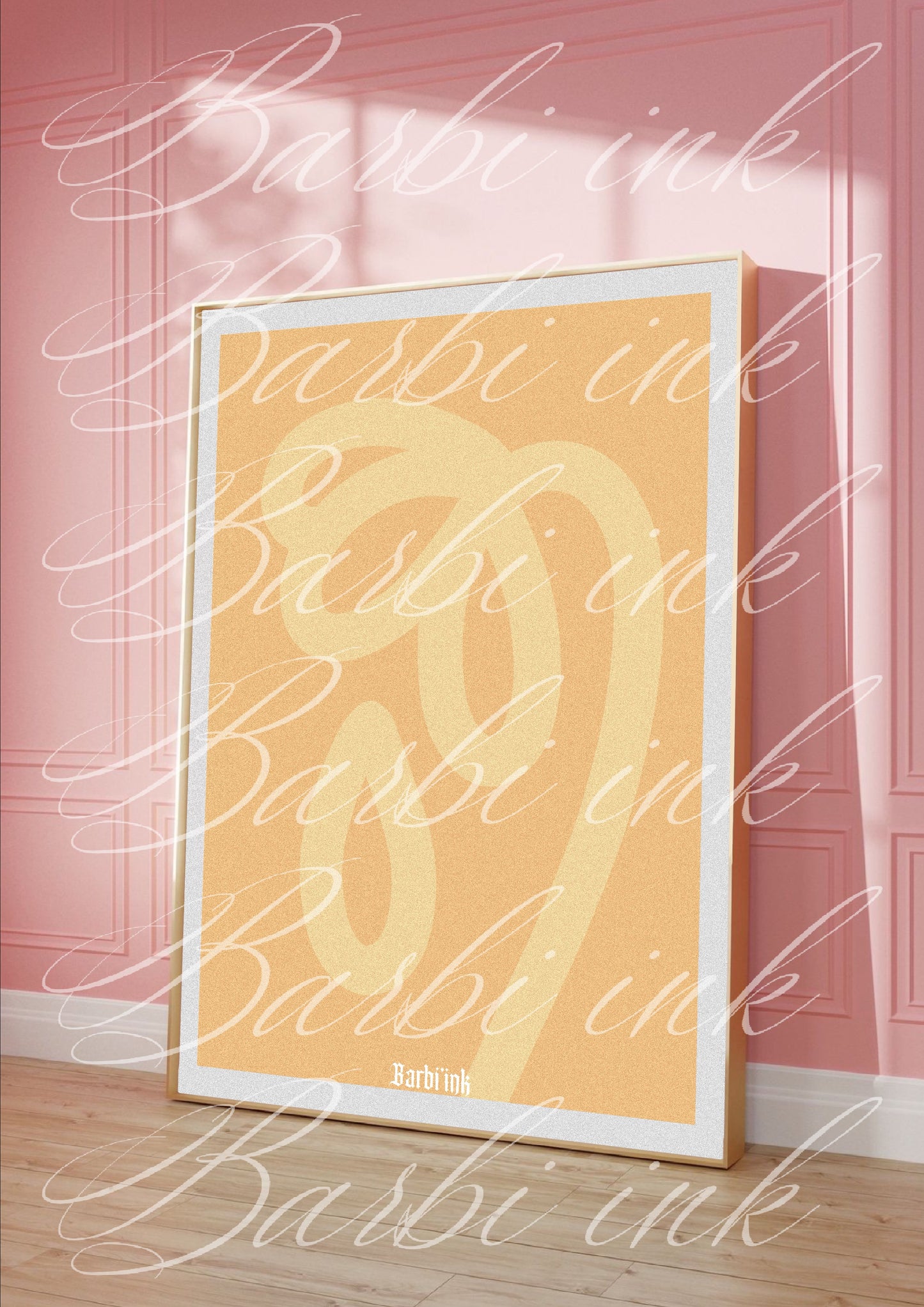 Affiche « fleur beige »