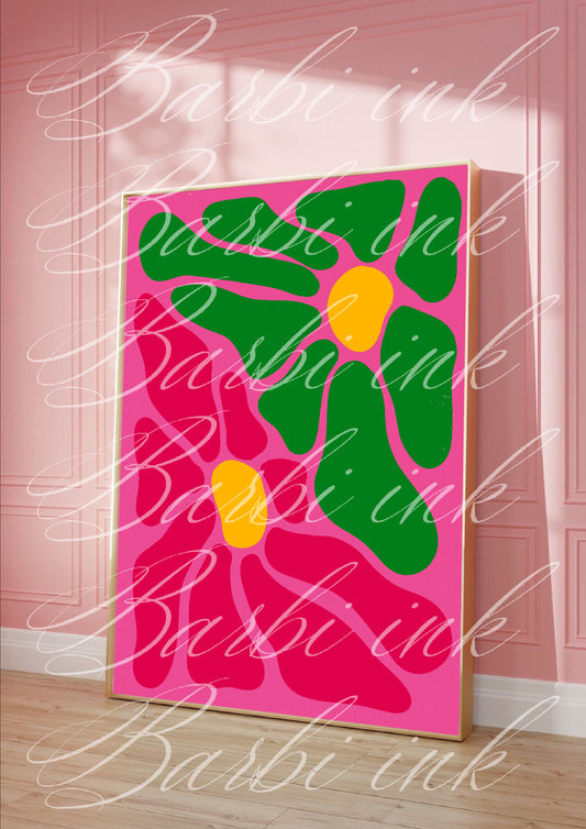 Affiche « fleurs abstraites 2 »