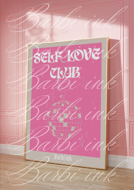 Affiche « self love club »