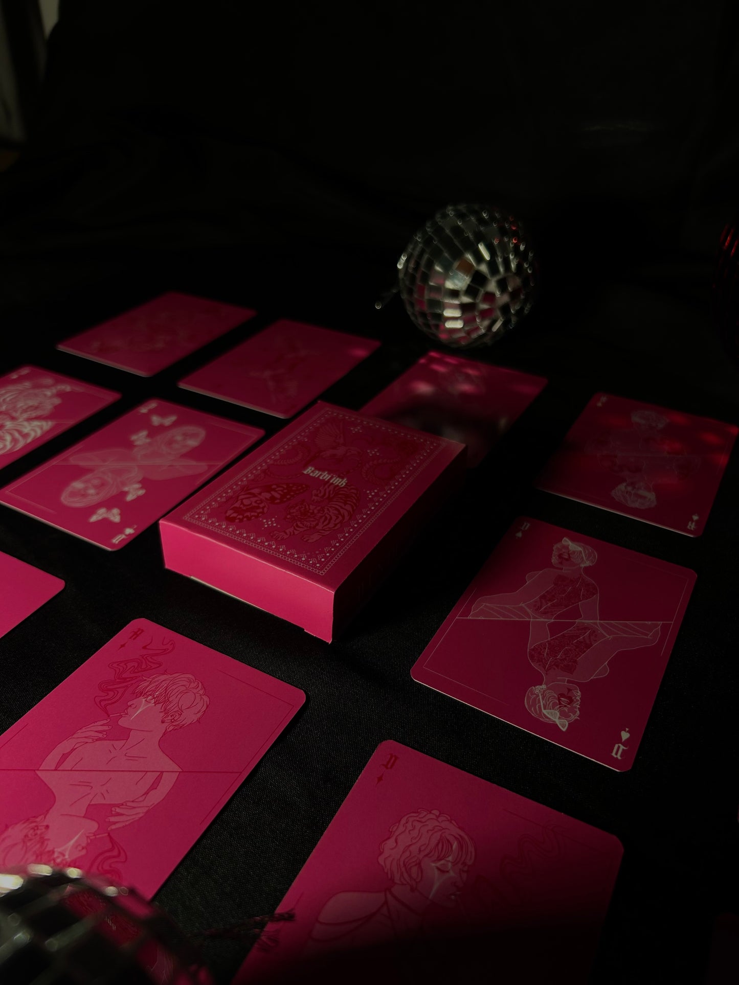 Jeux de 54 cartes rose