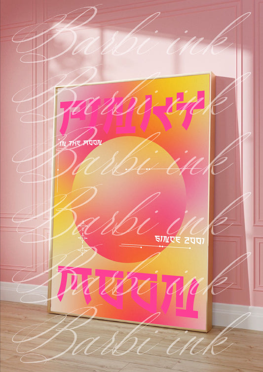 Affiche « pinky moon »